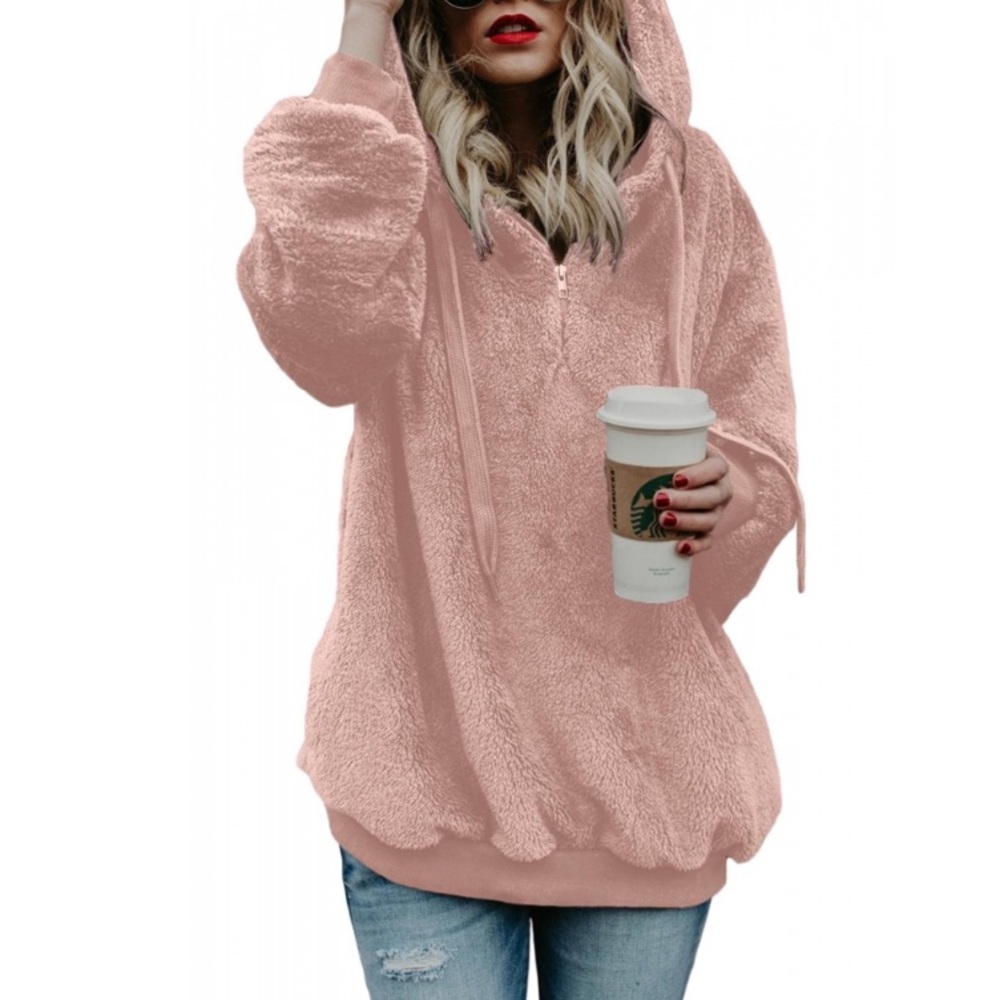 Blush Teddy Bear Pullover